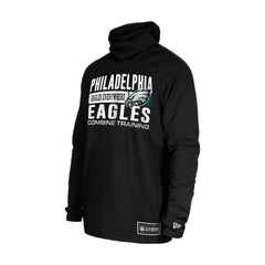 Philadelphia Eagles New Era Functional Fandom Balaclava Helmet Stripe Tri-Blend Hoodie Black | NFL