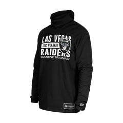 Las Vegas Raiders New Era Functional Fandom Balaclava Helmet Stripe Tri-Blend Hoodie Black | NFL