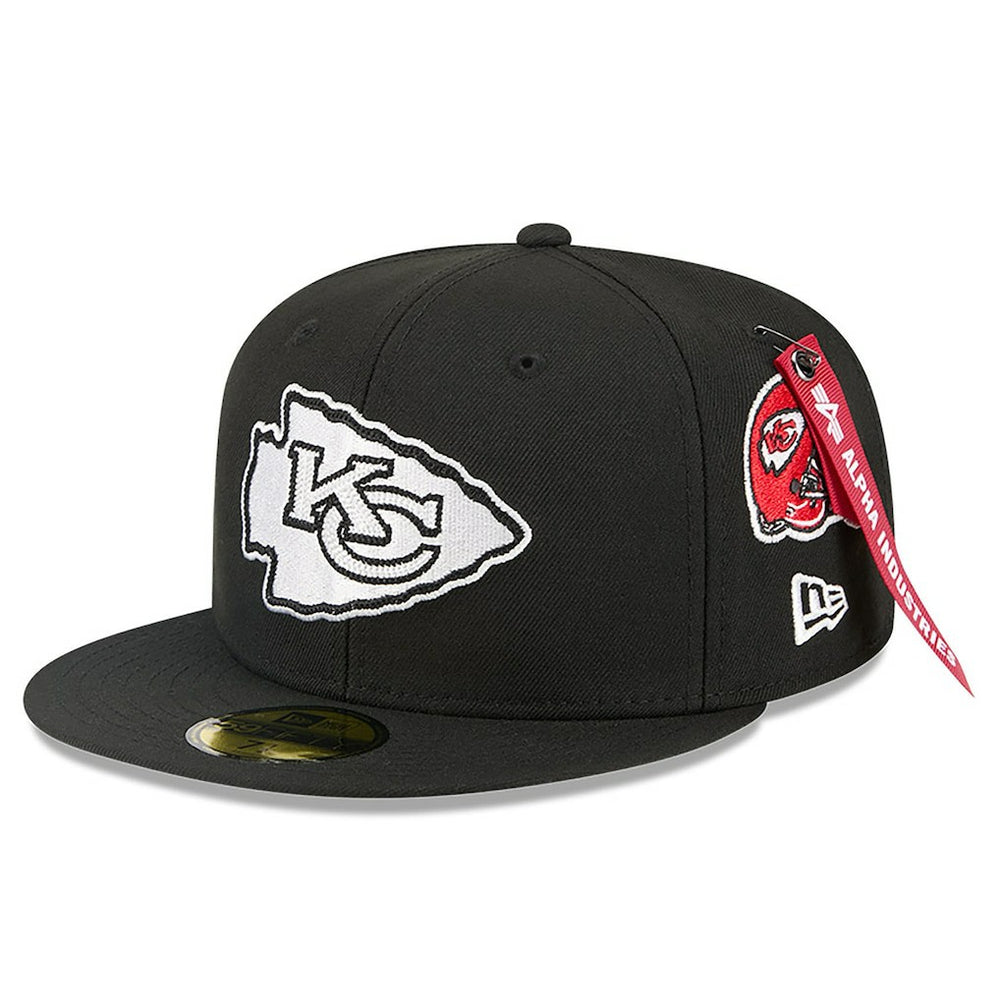 Kansas City Chiefs New Era x Alpha Industries 59FIFTY Fitted Hat Black | NFL