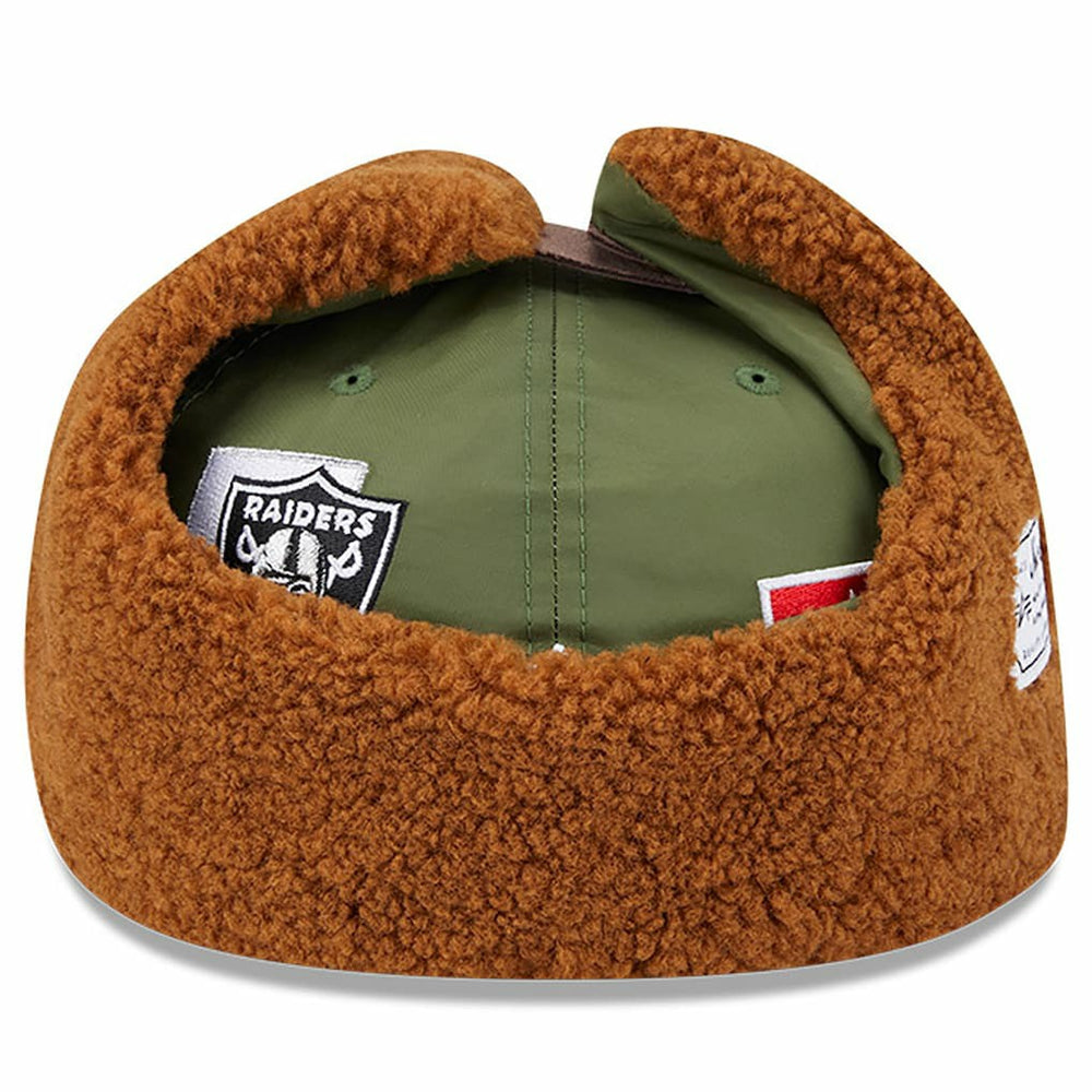 Las Vegas Raiders New Era x Alpha Industries Dog Ears 59FIFTY Fitted Hat Olive | NFL