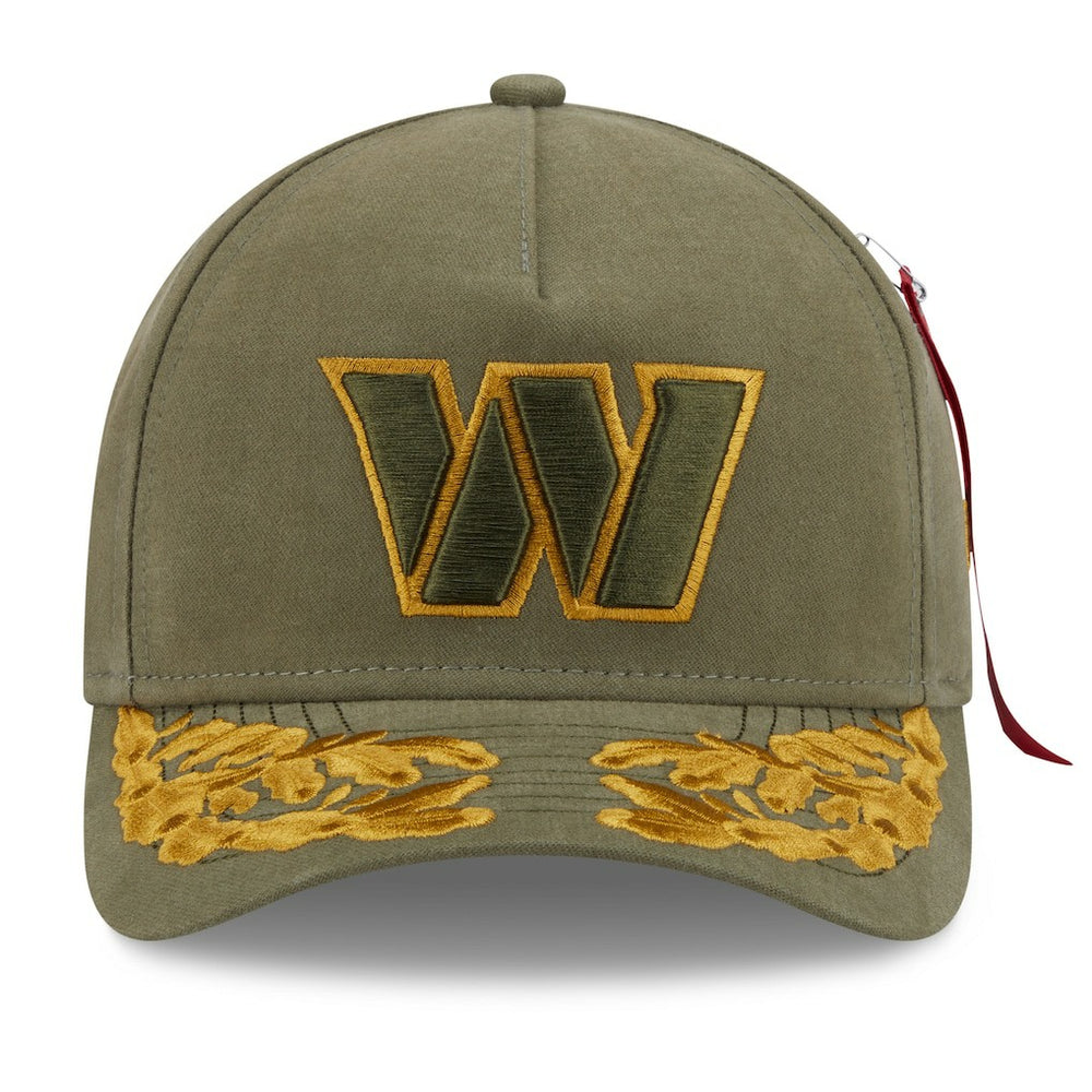 Washington Commanders New Era x Alpha Industries A-Frame 9FORTY Adjustable Hat Olive | NFL