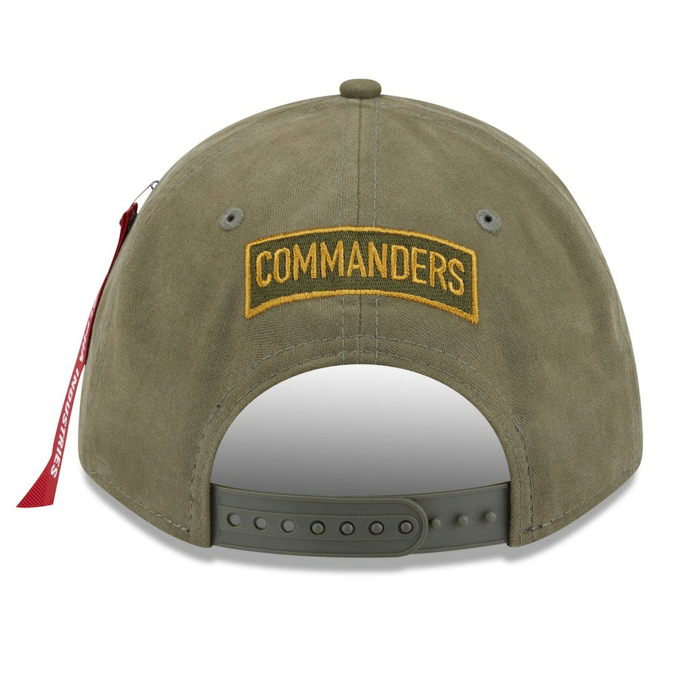 Washington Commanders New Era x Alpha Industries A-Frame 9FORTY Adjustable Hat Olive | NFL