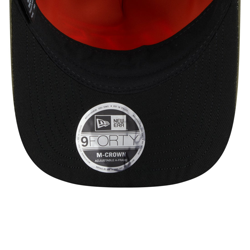 New York Jets New Era x Alpha Industries A-Frame 9FORTY Adjustable Hat Olive | NFL