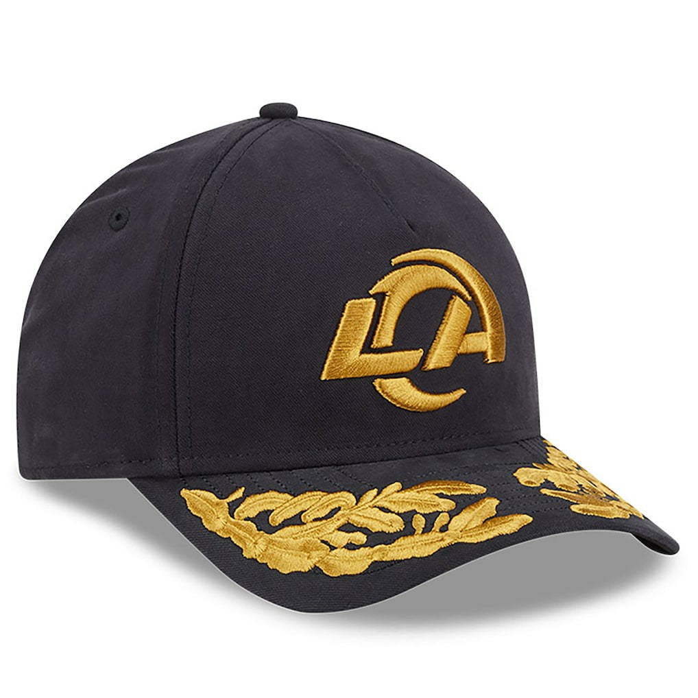 Los Angeles Rams New Era x Alpha Industries A-Frame 9FORTY Adjustable Hat Black | NFL