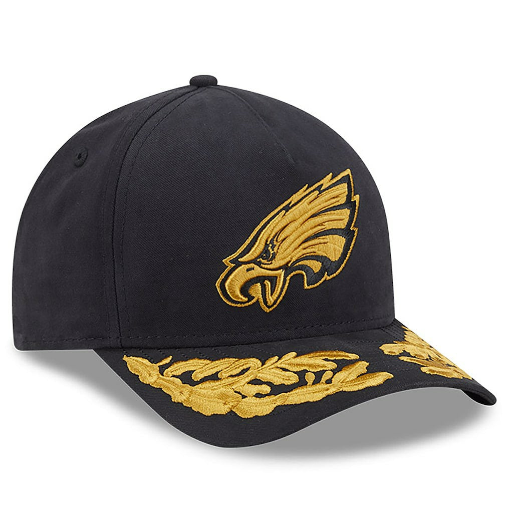 Philadelphia Eagles New Era x Alpha Industries A-Frame 9FORTY Adjustable Hat Black | NFL