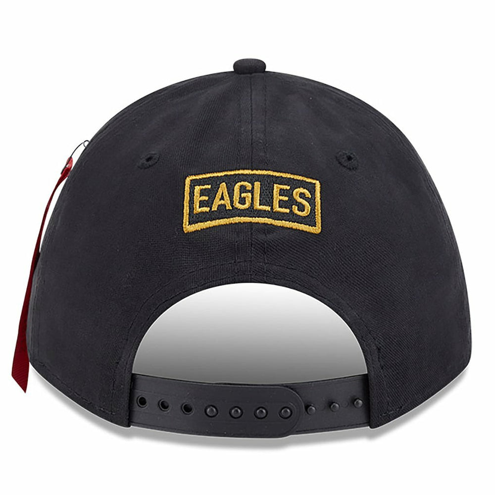 Philadelphia Eagles New Era x Alpha Industries A-Frame 9FORTY Adjustable Hat Black | NFL