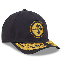 Pittsburgh Steelers New Era x Alpha Industries A-Frame 9FORTY Adjustable Hat Black | NFL