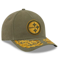Pittsburgh Steelers New Era x Alpha Industries A-Frame 9FORTY Adjustable Hat Olive | NFL