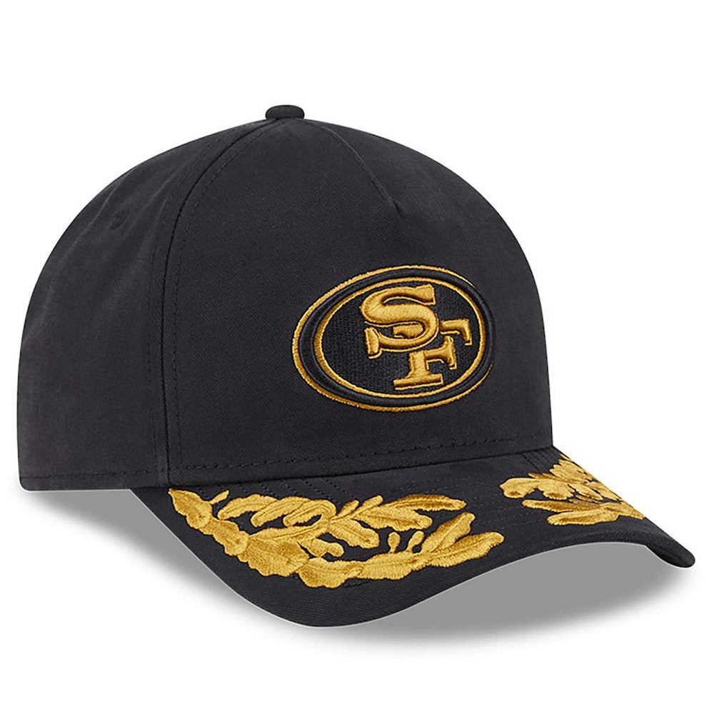 San Francisco 49ers New Era x Alpha Industries A-Frame 9FORTY Adjustable Hat Black | NFL