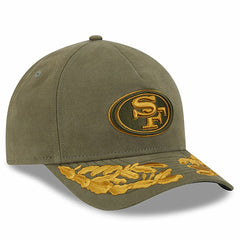San Francisco 49ers New Era x Alpha Industries A-Frame 9FORTY Adjustable Hat Olive | NFL