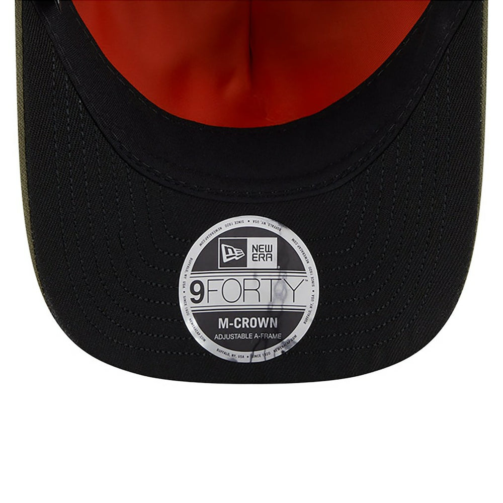 San Francisco 49ers New Era x Alpha Industries A-Frame 9FORTY Adjustable Hat Olive | NFL