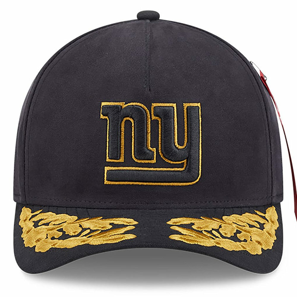 New York Giants New Era x Alpha Industries A-Frame 9FORTY Adjustable Hat Black | NFL