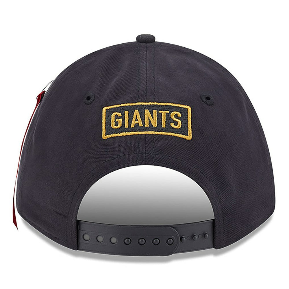 New York Giants New Era x Alpha Industries A-Frame 9FORTY Adjustable Hat Black | NFL