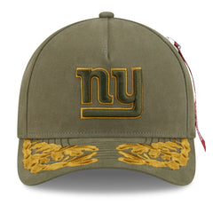 New York Giants New Era x Alpha Industries A-Frame 9FORTY Adjustable Hat Olive | NFL