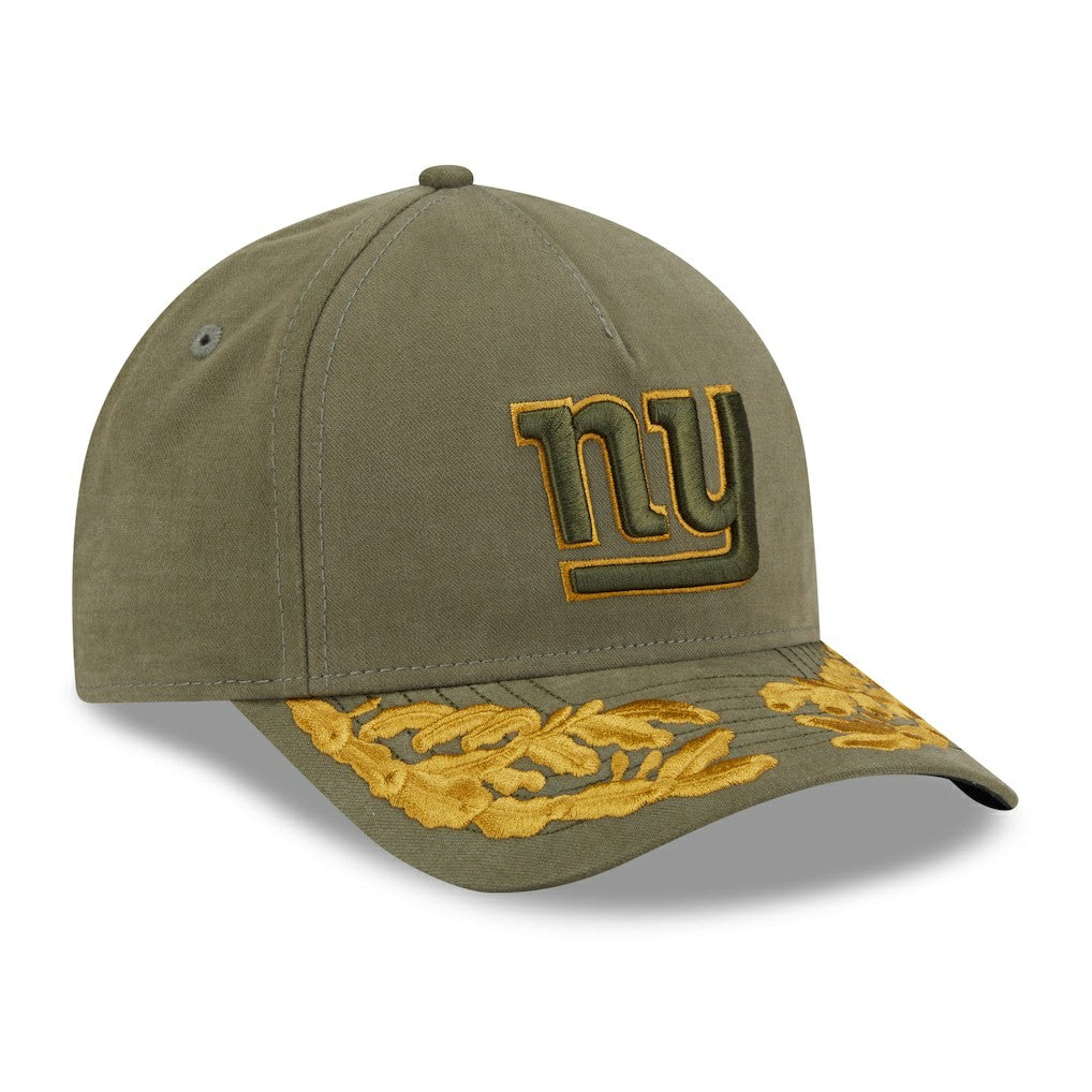 New York Giants New Era x Alpha Industries A-Frame 9FORTY Adjustable Hat Olive | NFL