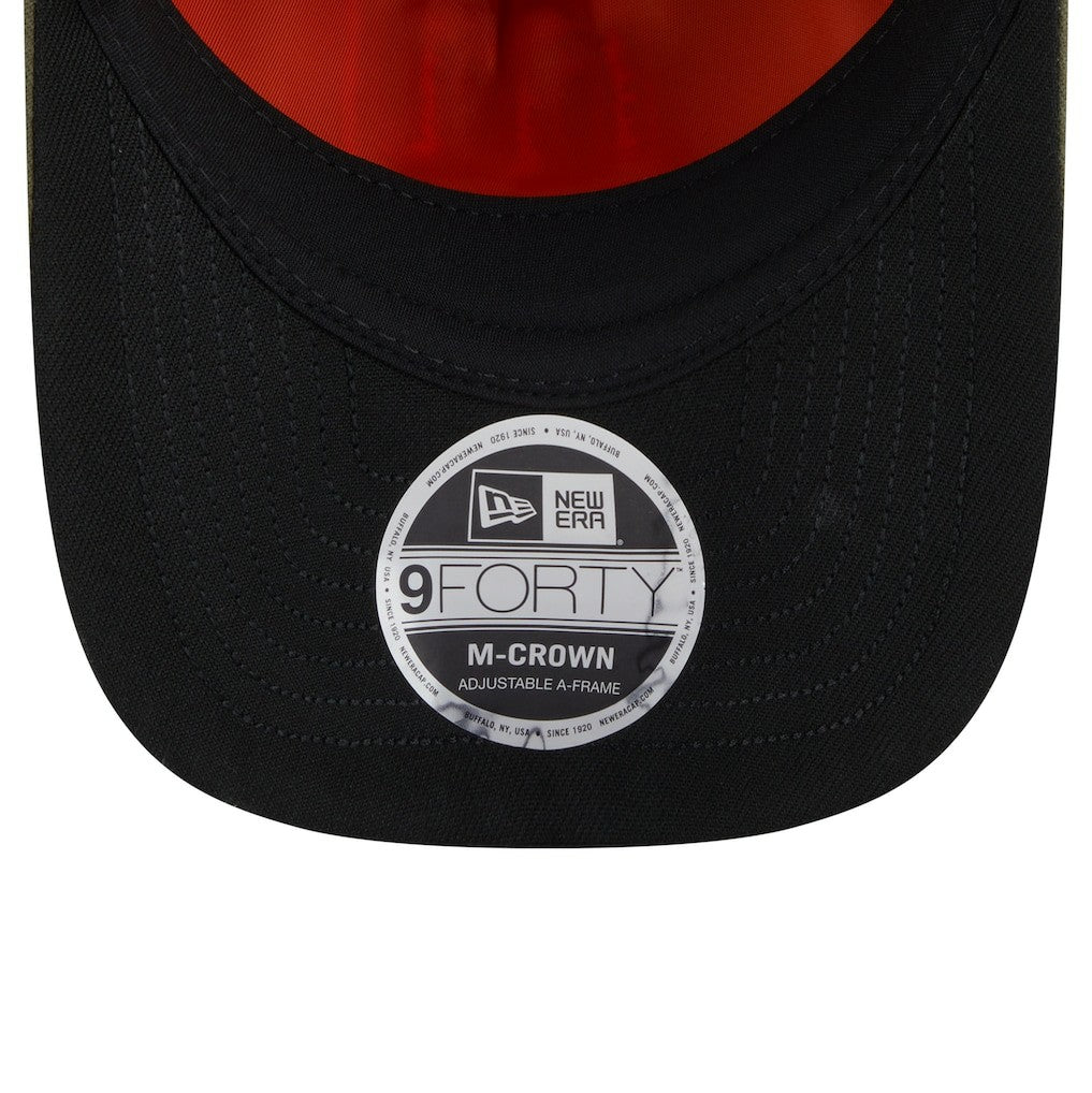 New York Giants New Era x Alpha Industries A-Frame 9FORTY Adjustable Hat Olive | NFL