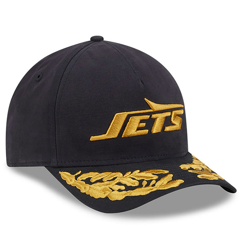 New York Jets New Era x Alpha Industries A-Frame 9FORTY Adjustable Hat Black | NFL