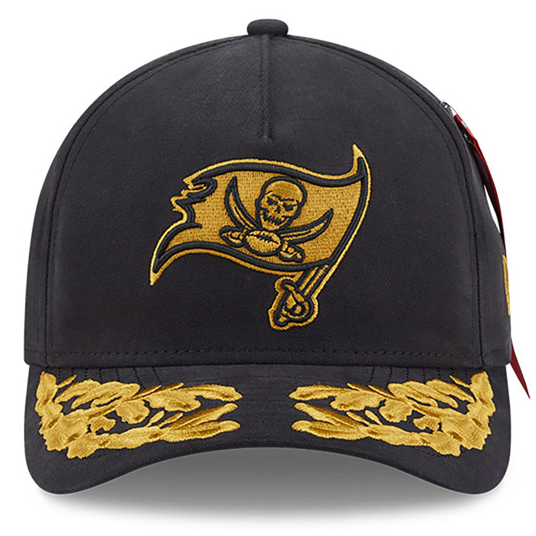 Tampa Bay Buccaneers New Era x Alpha Industries A-Frame 9FORTY Adjustable Hat Black | NFL