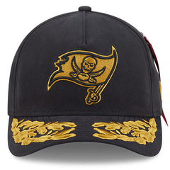 Tampa Bay Buccaneers New Era x Alpha Industries A-Frame 9FORTY Adjustable Hat Black | NFL