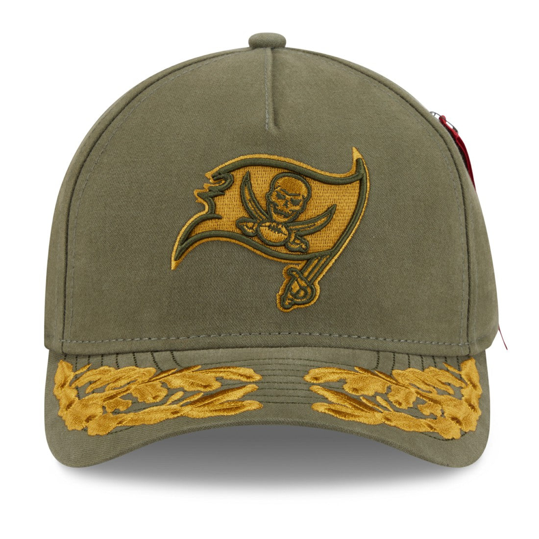 Tampa Bay Buccaneers New Era x Alpha Industries A-Frame 9FORTY Adjustable Hat Olive | NFL