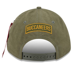 Tampa Bay Buccaneers New Era x Alpha Industries A-Frame 9FORTY Adjustable Hat Olive | NFL