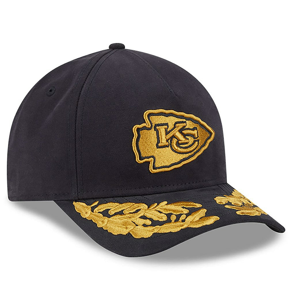 Kansas City Chiefs New Era x Alpha Industries A-Frame 9FORTY Adjustable Hat Black | NFL