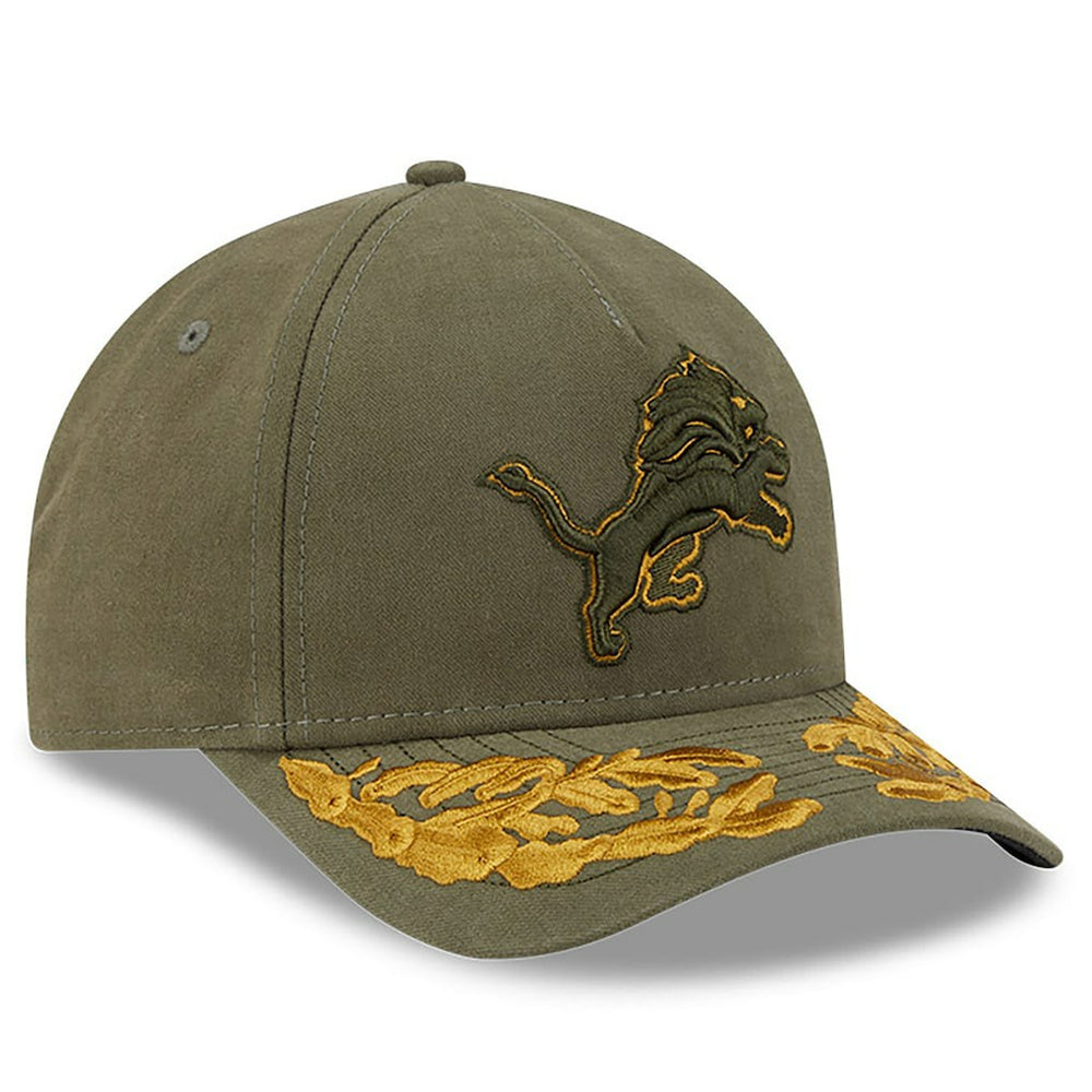 Detroit Lions New Era x Alpha Industries A-Frame 9FORTY Adjustable Hat Olive | NFL