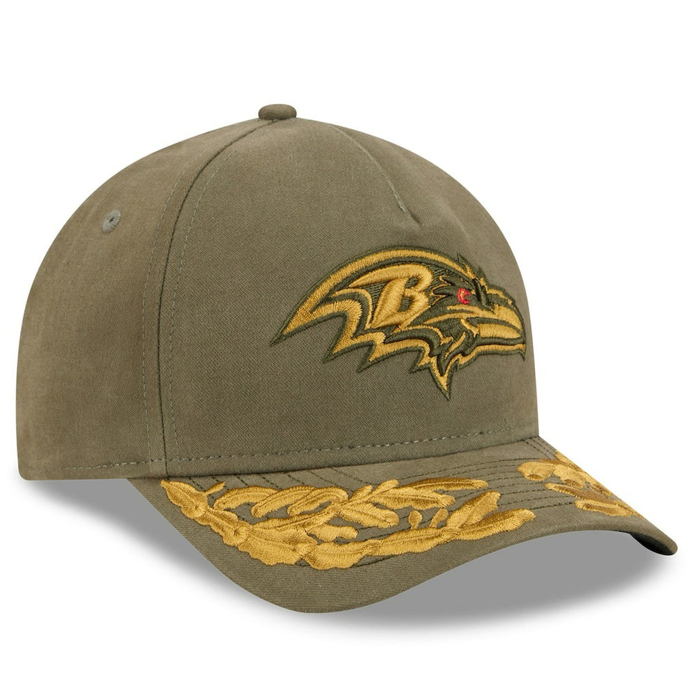 Baltimore Ravens New Era x Alpha Industries A-Frame 9FORTY Adjustable Hat Olive | NFL