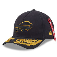 Buffalo Bills New Era x Alpha Industries A-Frame 9FORTY Adjustable Hat Black | NFL