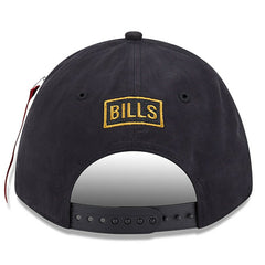 Buffalo Bills New Era x Alpha Industries A-Frame 9FORTY Adjustable Hat Black | NFL