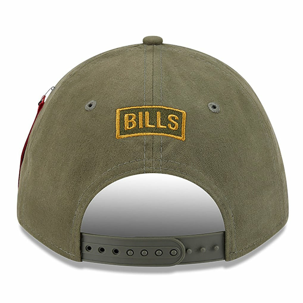 Buffalo Bills New Era x Alpha Industries A-Frame 9FORTY Adjustable Hat Olive | NFL