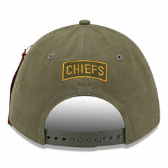 Kansas City Chiefs New Era x Alpha Industries A-Frame 9FORTY Adjustable Hat Olive | NFL