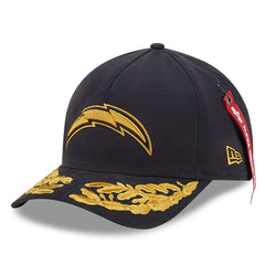 Los Angeles Chargers New Era x Alpha Industries A-Frame 9FORTY Adjustable Hat Black | NFL