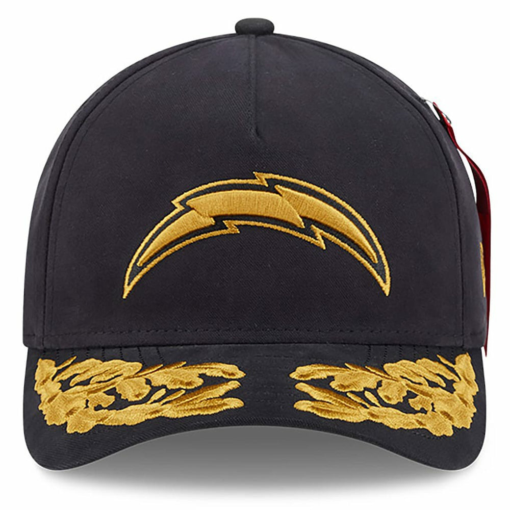 Los Angeles Chargers New Era x Alpha Industries A-Frame 9FORTY Adjustable Hat Black | NFL