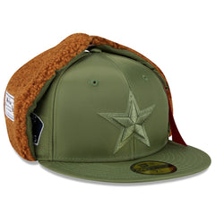 Dallas Cowboys New Era x Alpha Industries Dog Ears 59FIFTY Fitted Hat Olive | NFL