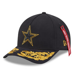 Dallas Cowboys New Era x Alpha Industries A-Frame 9FORTY Adjustable Hat Black | NFL