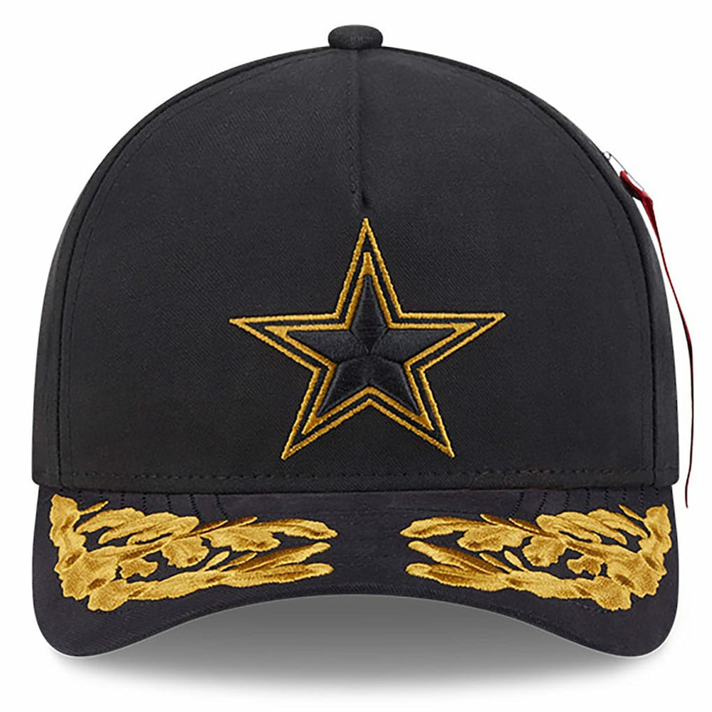 Dallas Cowboys New Era x Alpha Industries A-Frame 9FORTY Adjustable Hat Black | NFL