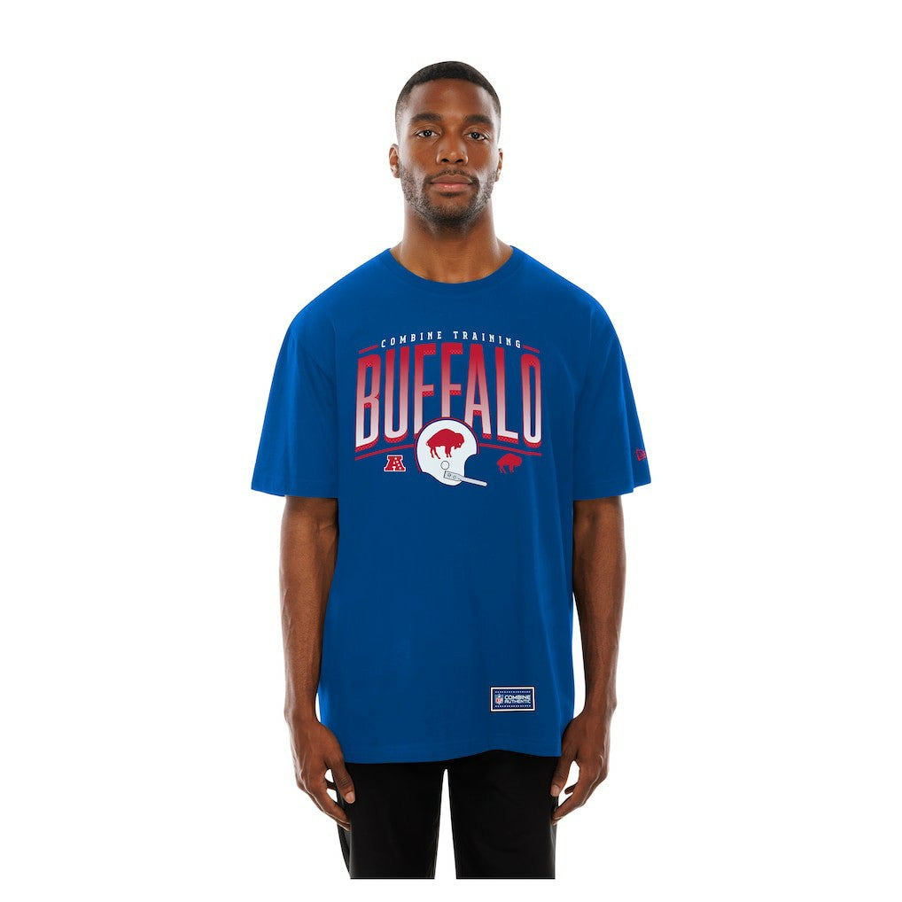 Buffalo Bills New Era Combine Authentic Training Throwback T-Shirt Royal | NFL