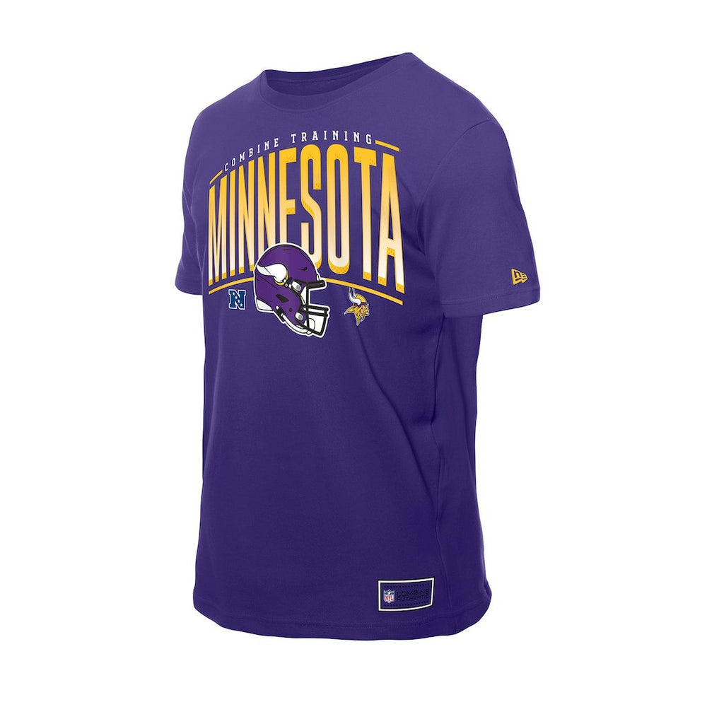 Minnesota Vikings New Era Combine Authentic Training Throwback T-Shirt Purple | NFL