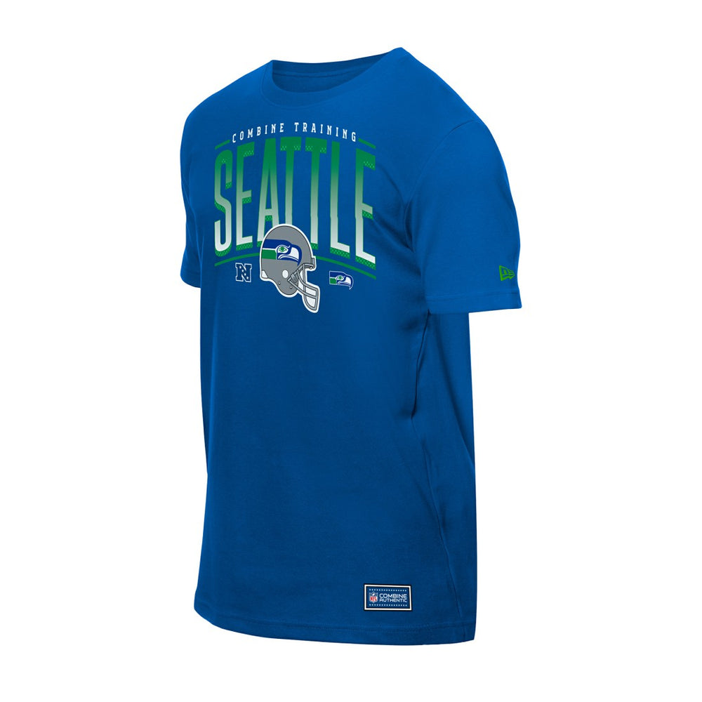 Seattle Seahawks New Era Combine Authentic Training Throwback T-Shirt College Navy | NFL