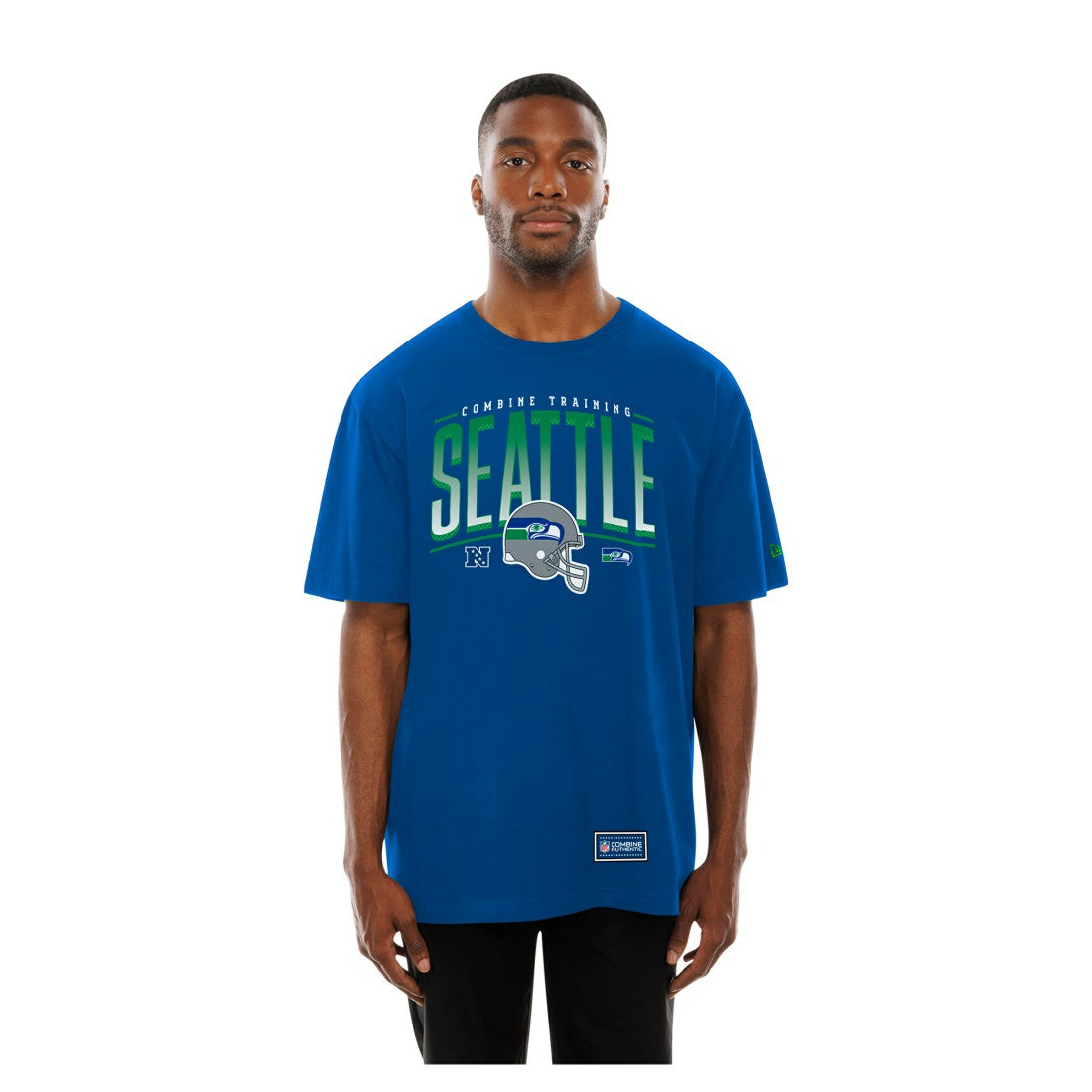 Seattle Seahawks New Era Combine Authentic Training Throwback T-Shirt College Navy | NFL