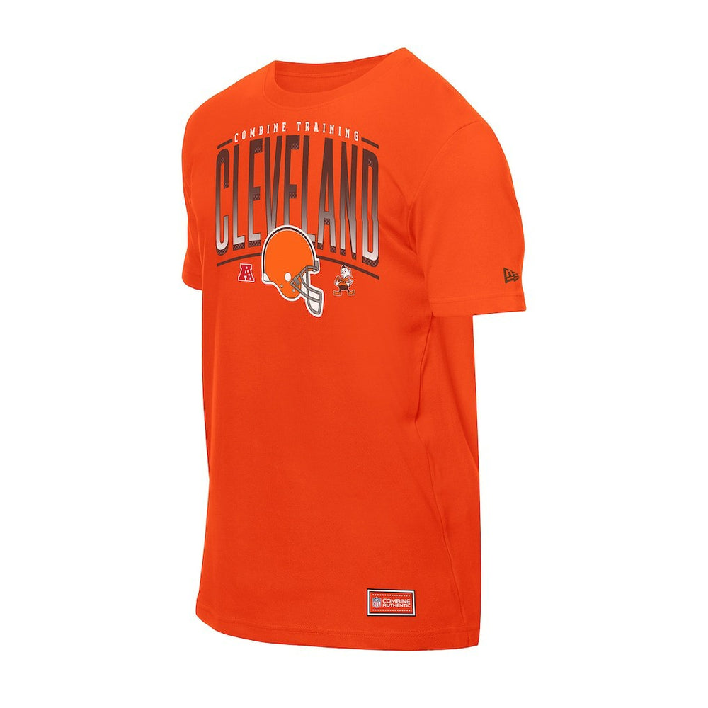 Cleveland Browns New Era Combine Authentic Training Throwback T-Shirt Orange | NFL