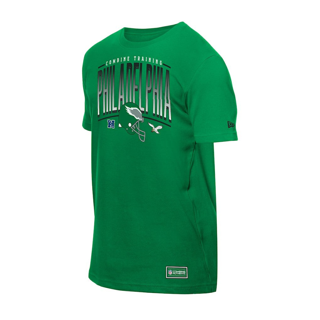 Philadelphia Eagles New Era Combine Authentic Training Throwback T-Shirt Green | NFL