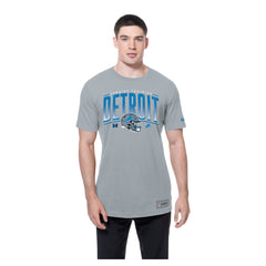 Detroit Lions New Era Combine Authentic Helmet T-Shirt Silver | NFL