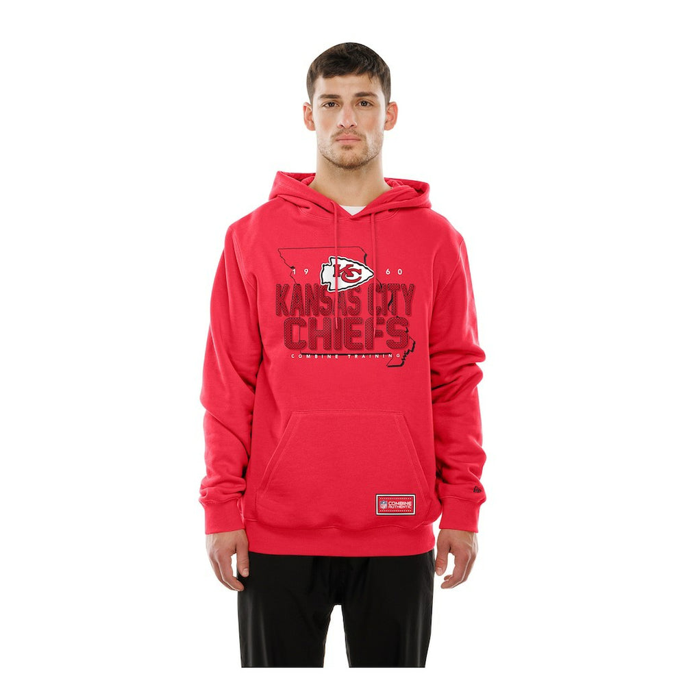 Kansas City Chiefs New Era Combine Authentic Local State Throwback Hoodie Red | NFL