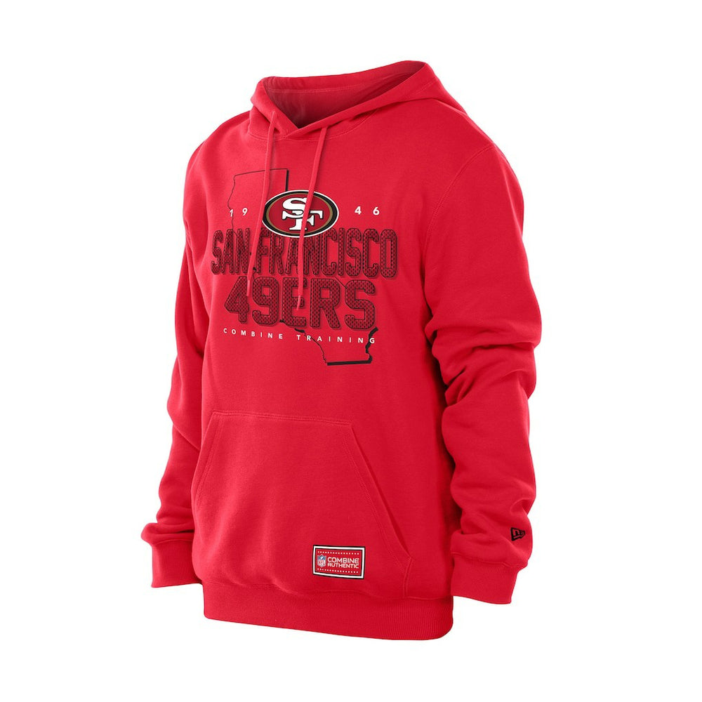San Francisco 49ers New Era Combine Authentic Local State Throwback Hoodie Scarlet | NFL