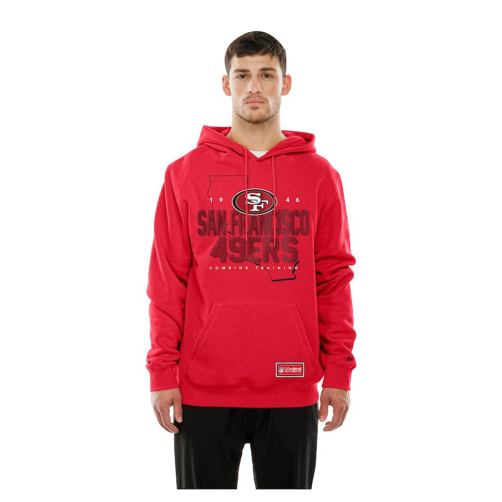 San Francisco 49ers New Era Combine Authentic Local State Throwback Hoodie Scarlet | NFL