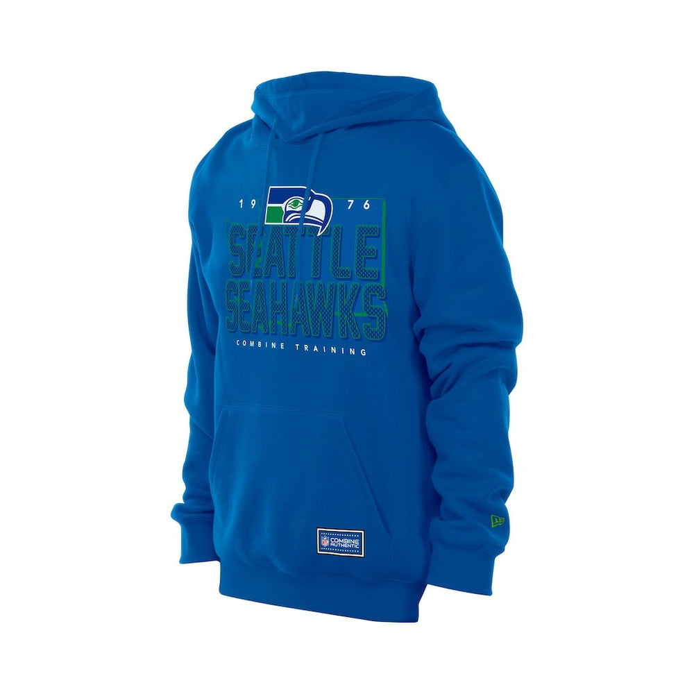 Seattle Seahawks New Era Combine Authentic Local State Throwback Hoodie Royal | NFL