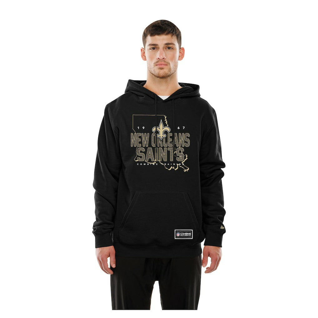 New Orleans Saints New Era Combine Authentic Local State Hoodie Black | NFL