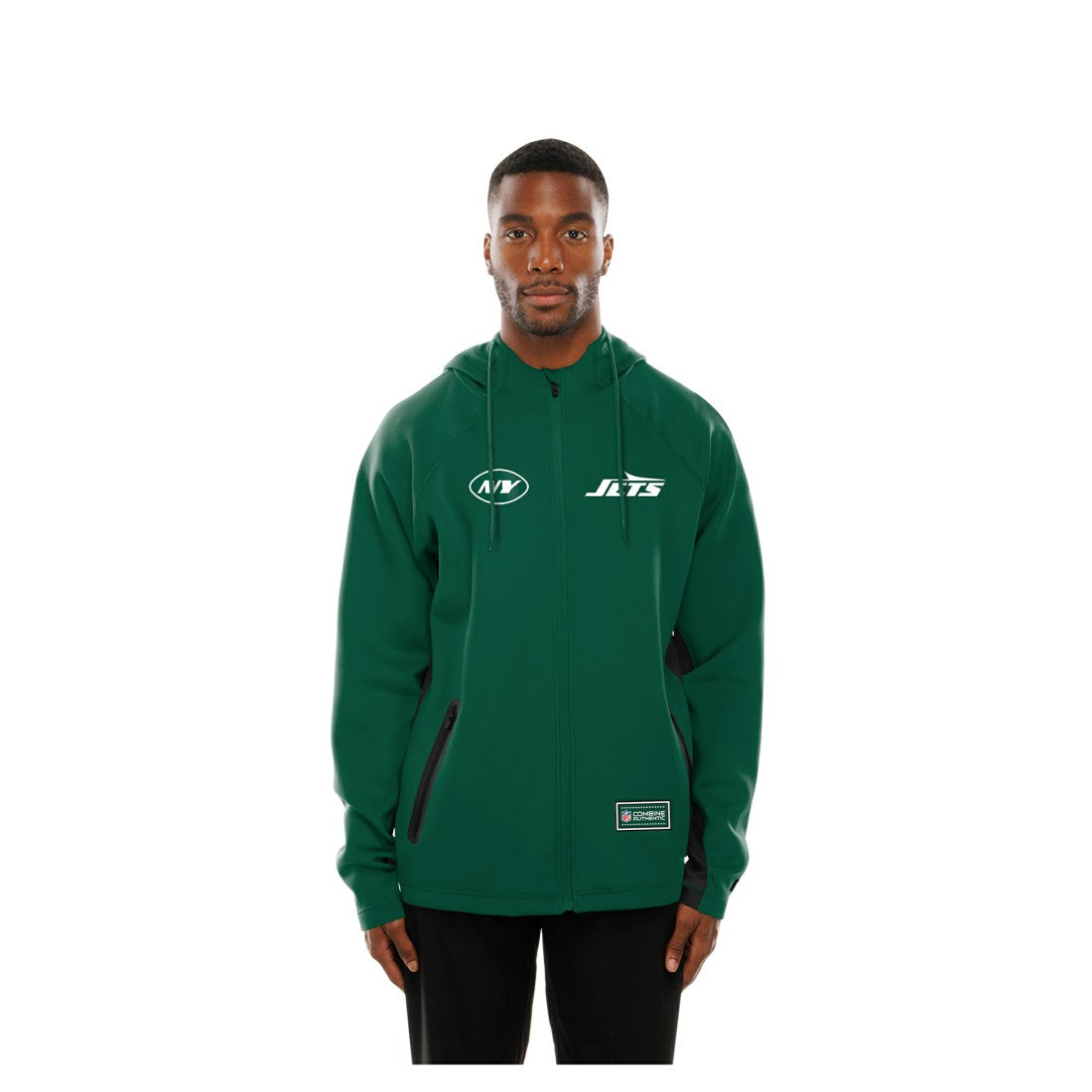 New York Jets New Era Combine Authentic Raglan Scuba Full-Zip Hoodie Green | NFL
